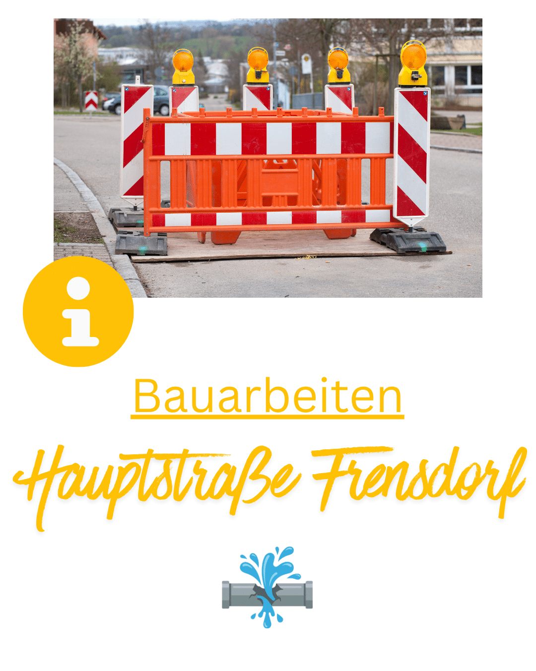 Bauarbeiten Hauptstraße Frensdorf
