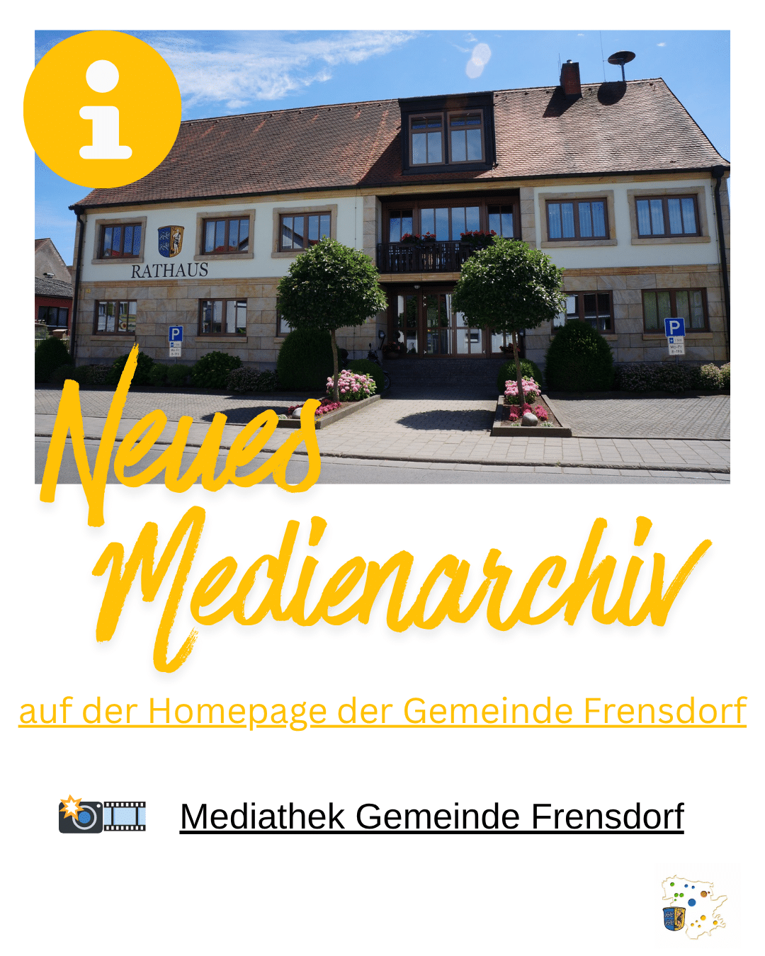 📸🎞️ Neues Medienarchiv auf der Homepage der Gemeinde Frensdorf