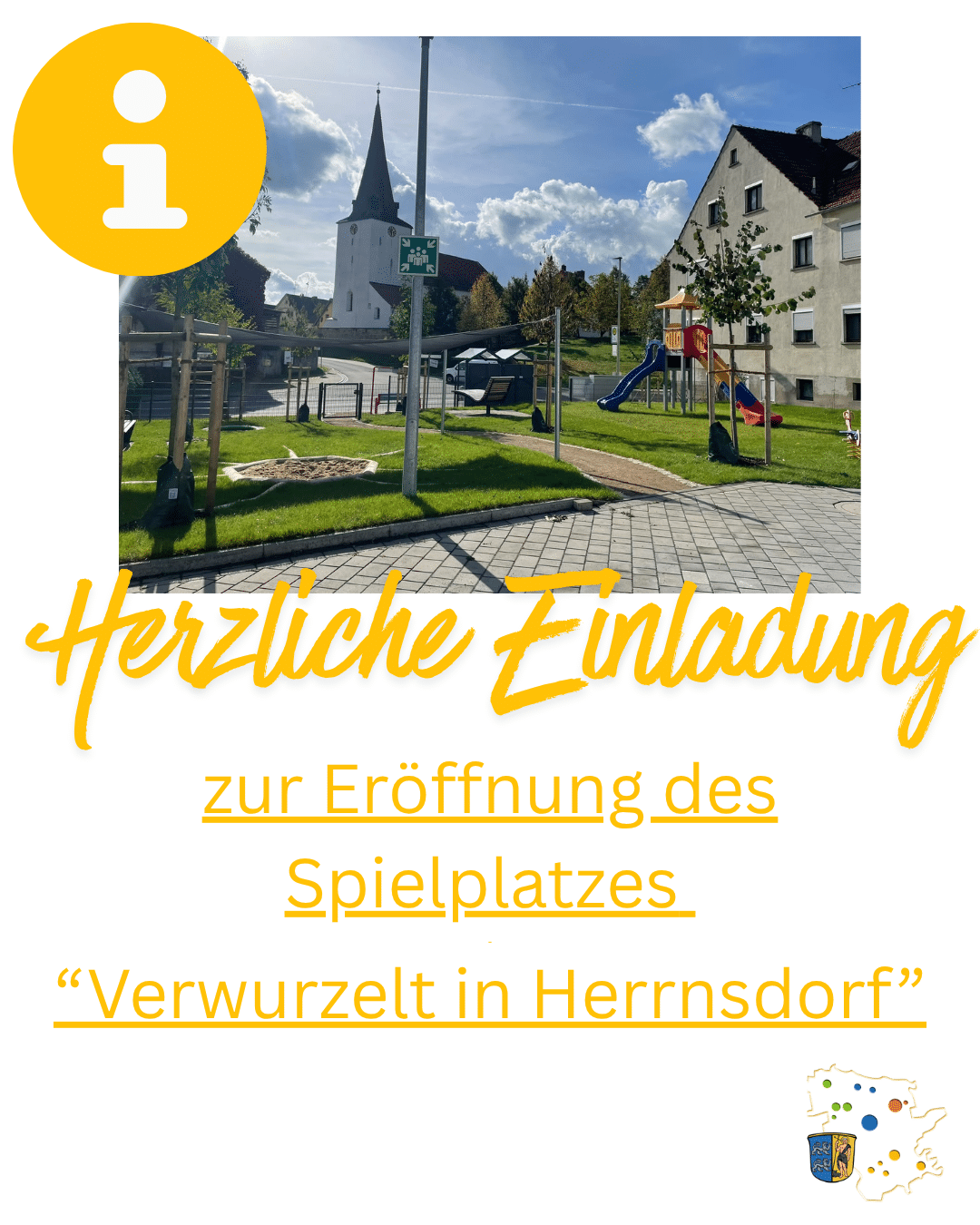 Eröffnung des Spielplatzes „Verwurzelt in Herrnsdorf“