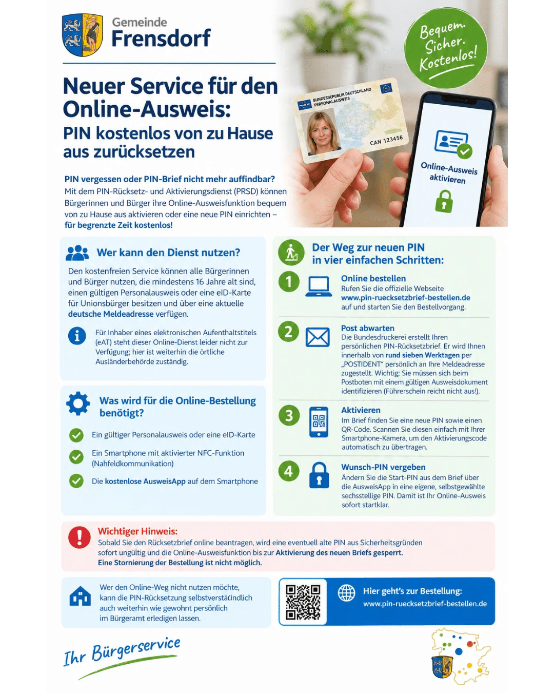 Online-Ausweis PIN ändern